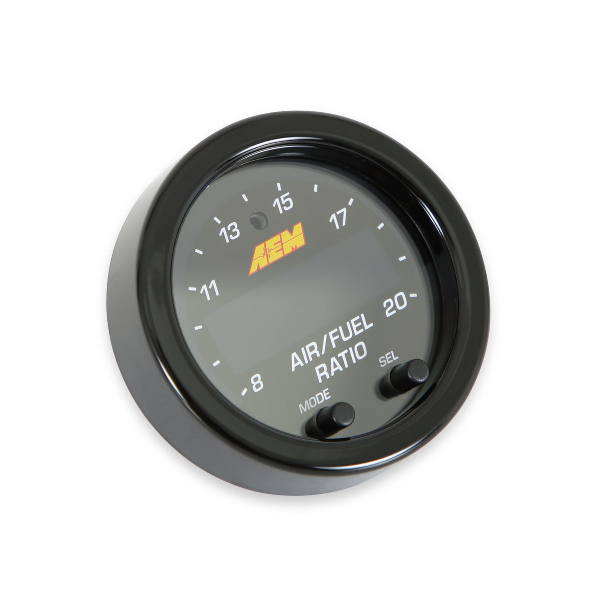 AEM gauge mounted in a pod illustrating easy dash integration