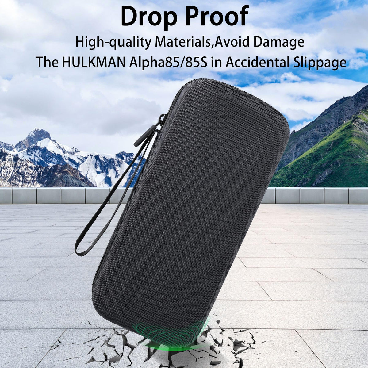 Aenllosi case placed in a car trunk for scale, shows compact fit with HULKMAN gear