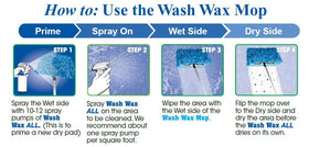 Aero Cosmetics kit in use on an RV showing waterless cleaning and waxing benefit