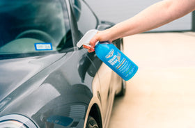 Aero Cosmetics used on a wet panel to show safe use on damp surfaces