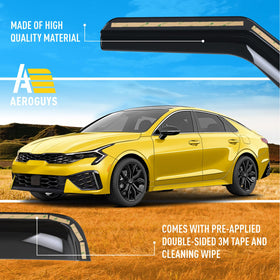 AEROGUYS in-channel installation detail demonstrating tool-free secure fit
