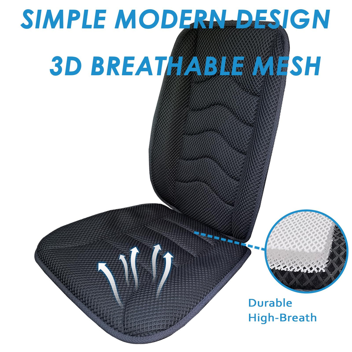 AEROiVi anti-slip silicone bottom detail demonstrating secure grip to prevent cushion movement