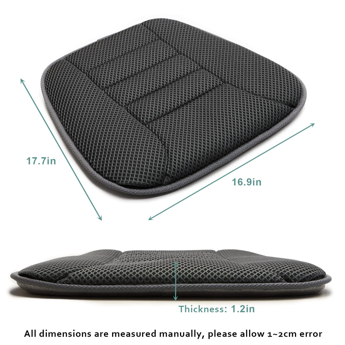 AEROiVi installed on a car driver seat illustrating stable in-vehicle comfort benefit