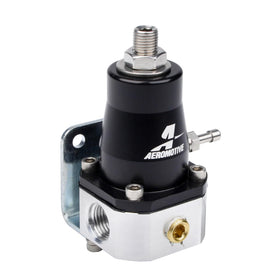 Aeromotive regulator front view showing compact body and mounting benefit