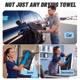 AetherAuto towel in washing machine indicating easy low-temp maintenance