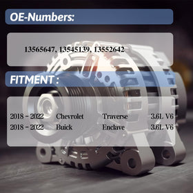 AETUANFLY alternator pulley close-up showing 6-groove detail for belt alignment