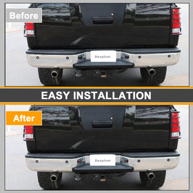 Aexploer installed on Nissan Frontier improving rear plate clarity