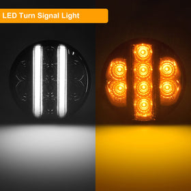 Aexploer close-up of vertical white LED bar highlighting bright daytime running benefit