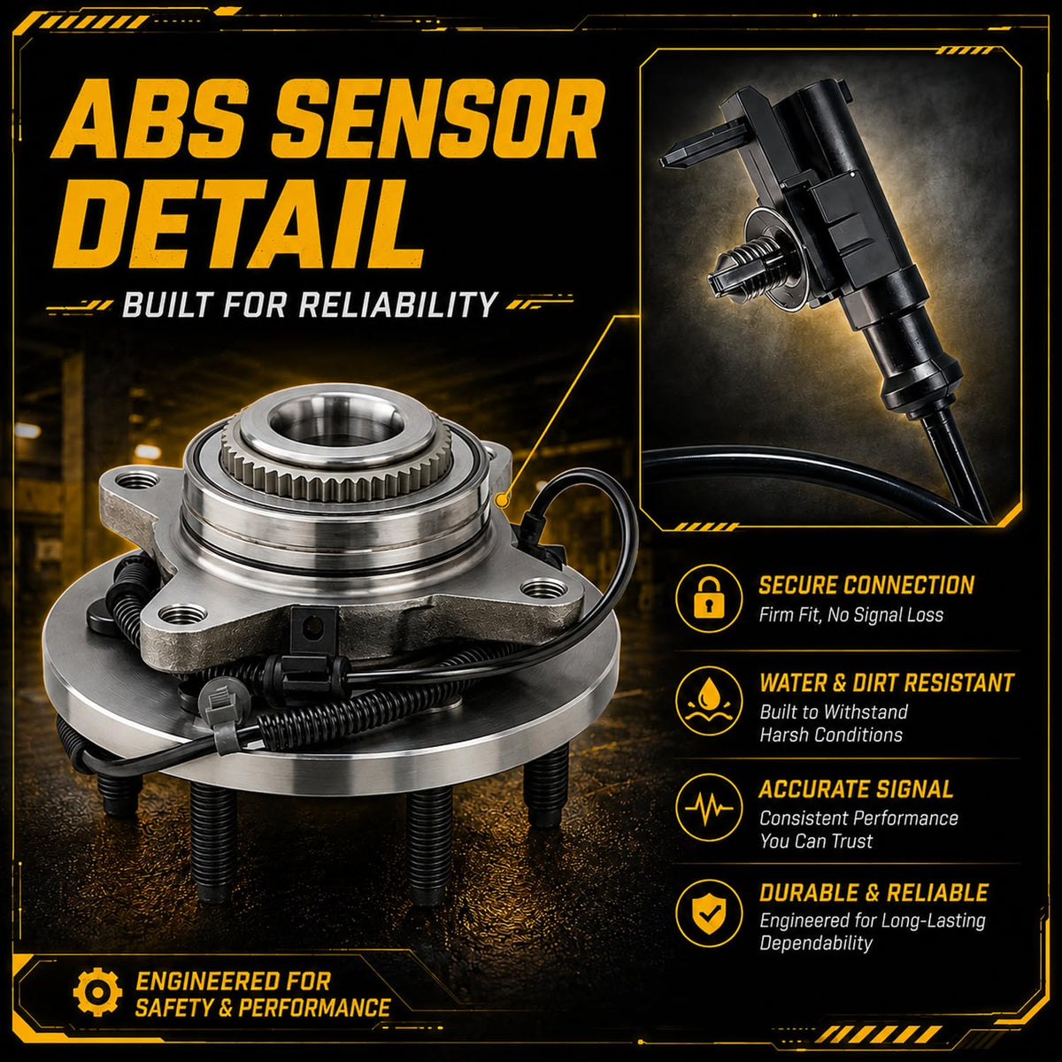 AFA Motors seal and bearing detail emphasizing contamination protection benefit