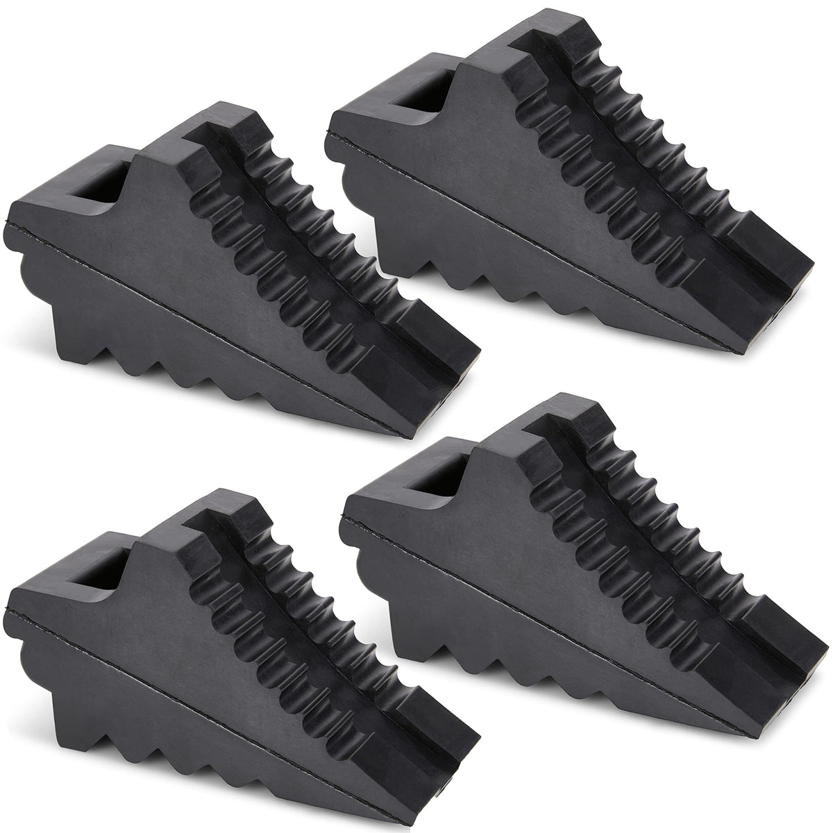 AFA Tooling Approved front view of chocks showing wedge shape and stability benefit