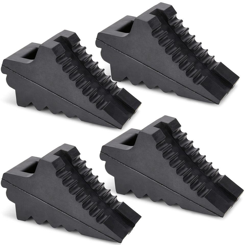 AFA Tooling Approved front view of chocks showing wedge shape and stability benefit