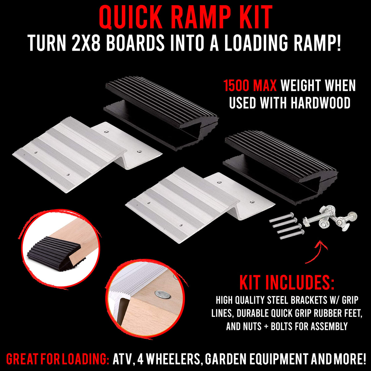 AFA Tooling rubber feet detail protecting vehicle edge and preventing slip