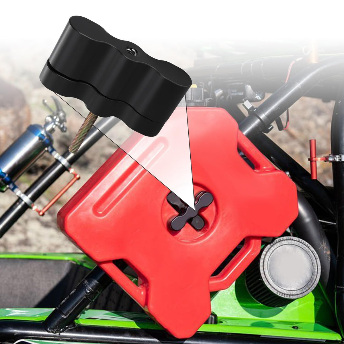 AFEISOL extension on trailer setup illustrating space-saving fuel storage