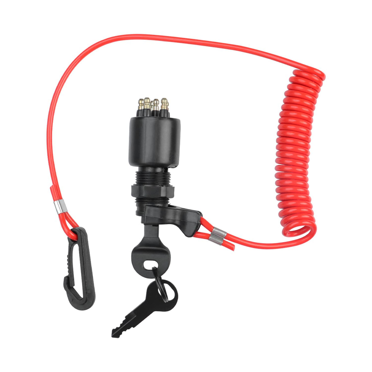 AFEISOL front view ignition switch showing mounting and key slot for easy replacement
