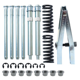 AFEISOL front packaging of complete hinge kit showing all parts for easy identification