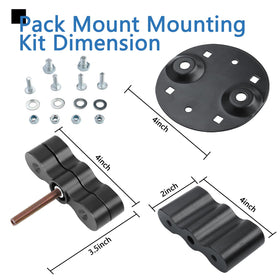 AFEISOL mount base plate underside showing robust bolt-through attachment