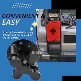 AFEISOL mount installed on ATV demonstrating stable fuel pack security