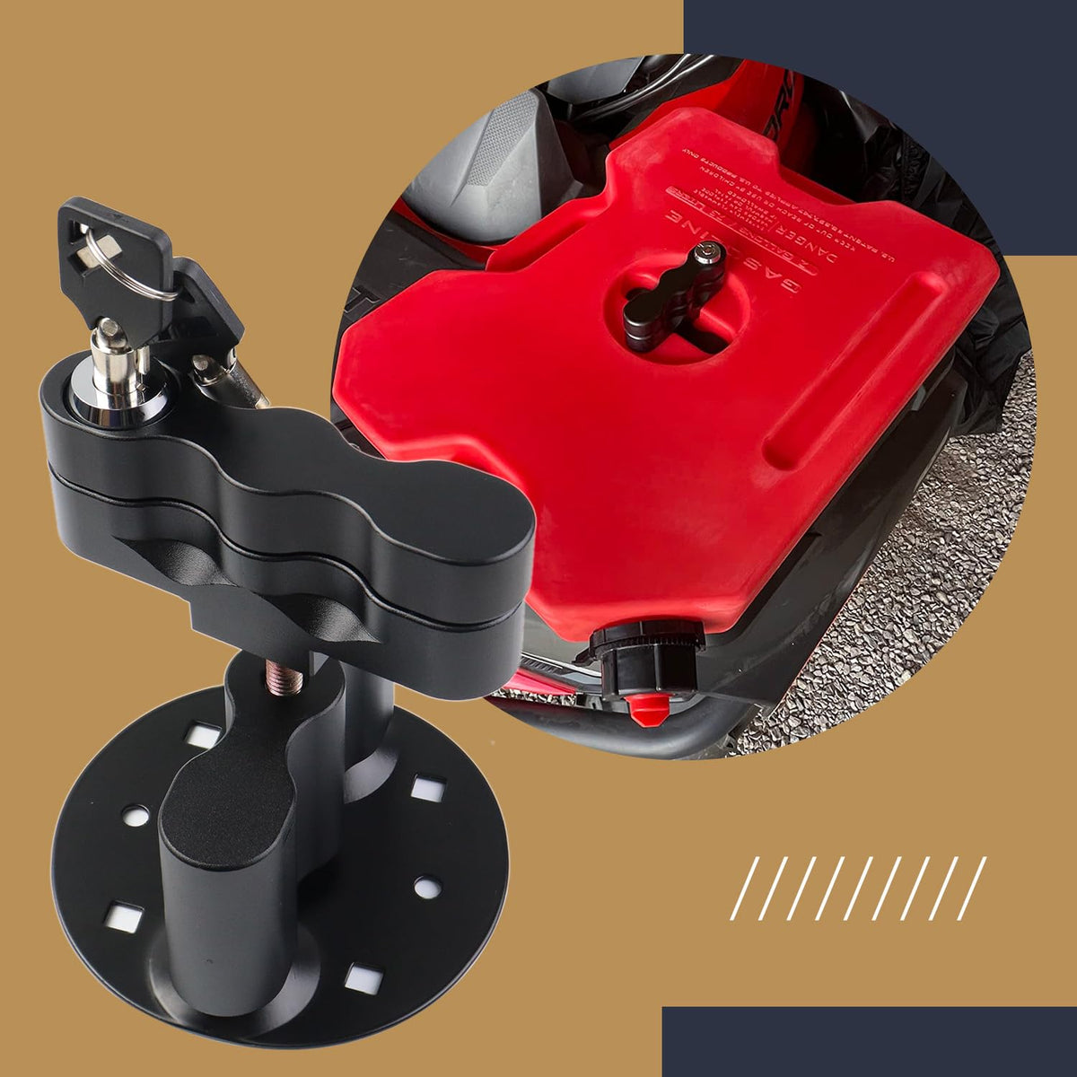 AFEISOL mount fitted to cruiser bracket showing stable pack support