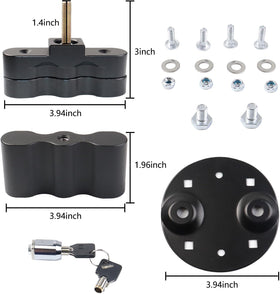 AFEISOL T-handle closeup with key lock demonstrating theft resistance
