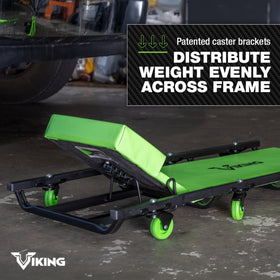 AFF Viking in garage scene under a car showing easy access benefit