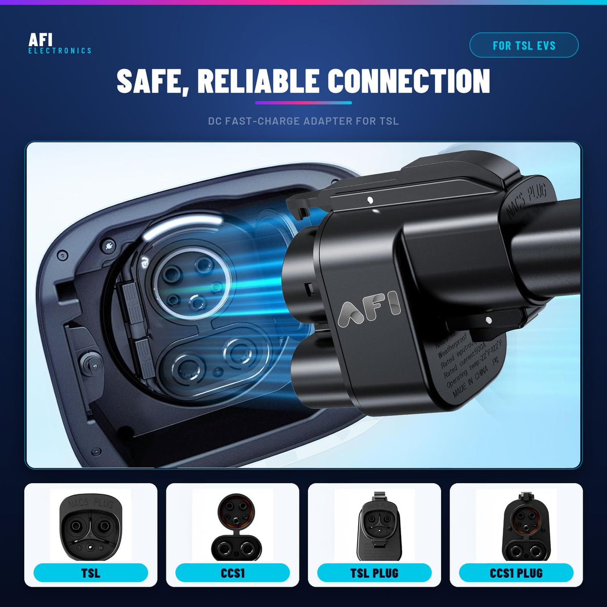 AFI adapter inside padded case illustrating contact protection benefit