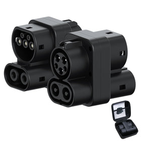 AFYEEV adapter front view showing plug and ergonomic grip for easier handling