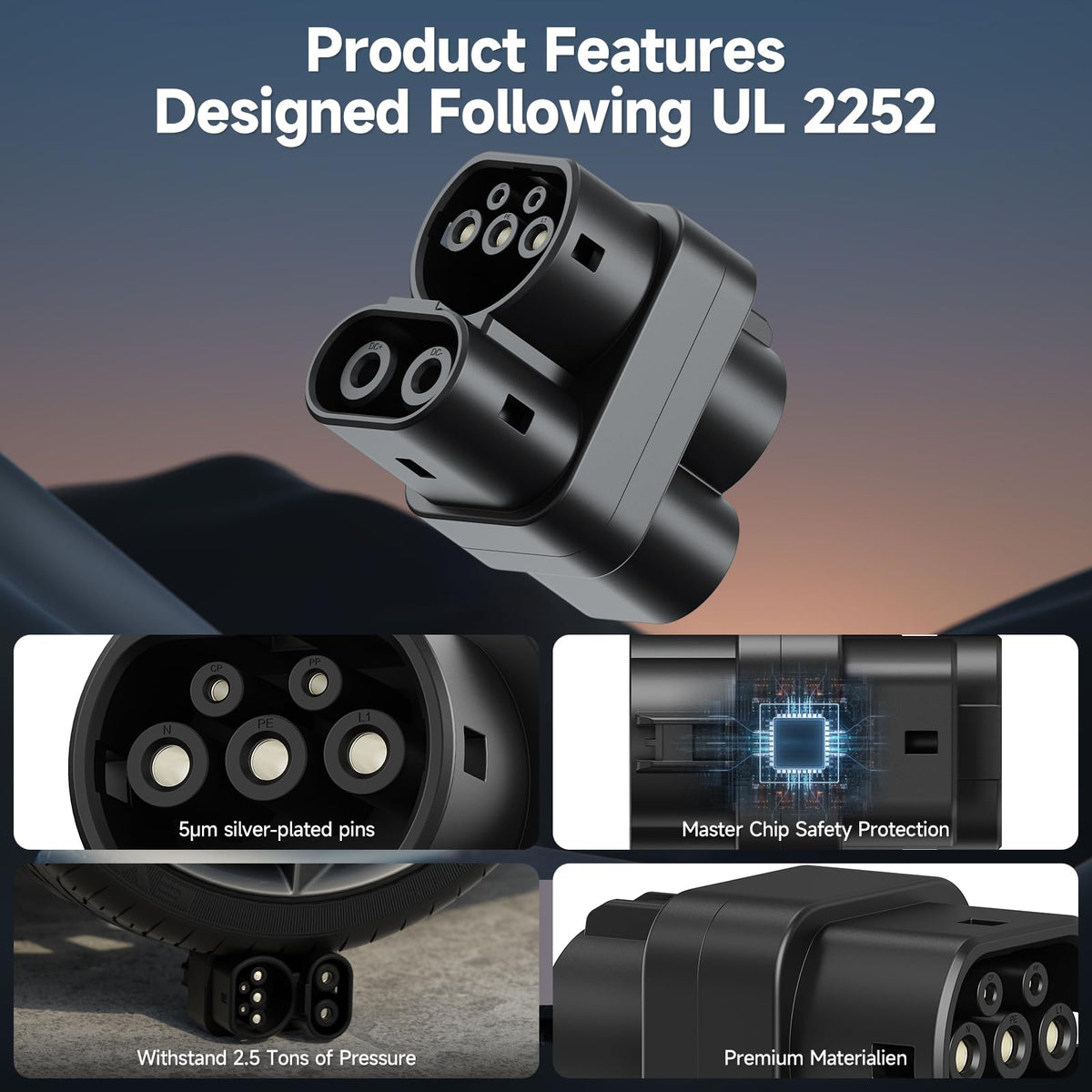 AFYEEV adapter plugged into car demonstrating cross-compatibility benefit