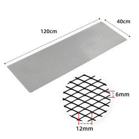 AggAuto mesh shaped into a bumper opening showing custom-fit protection advantage