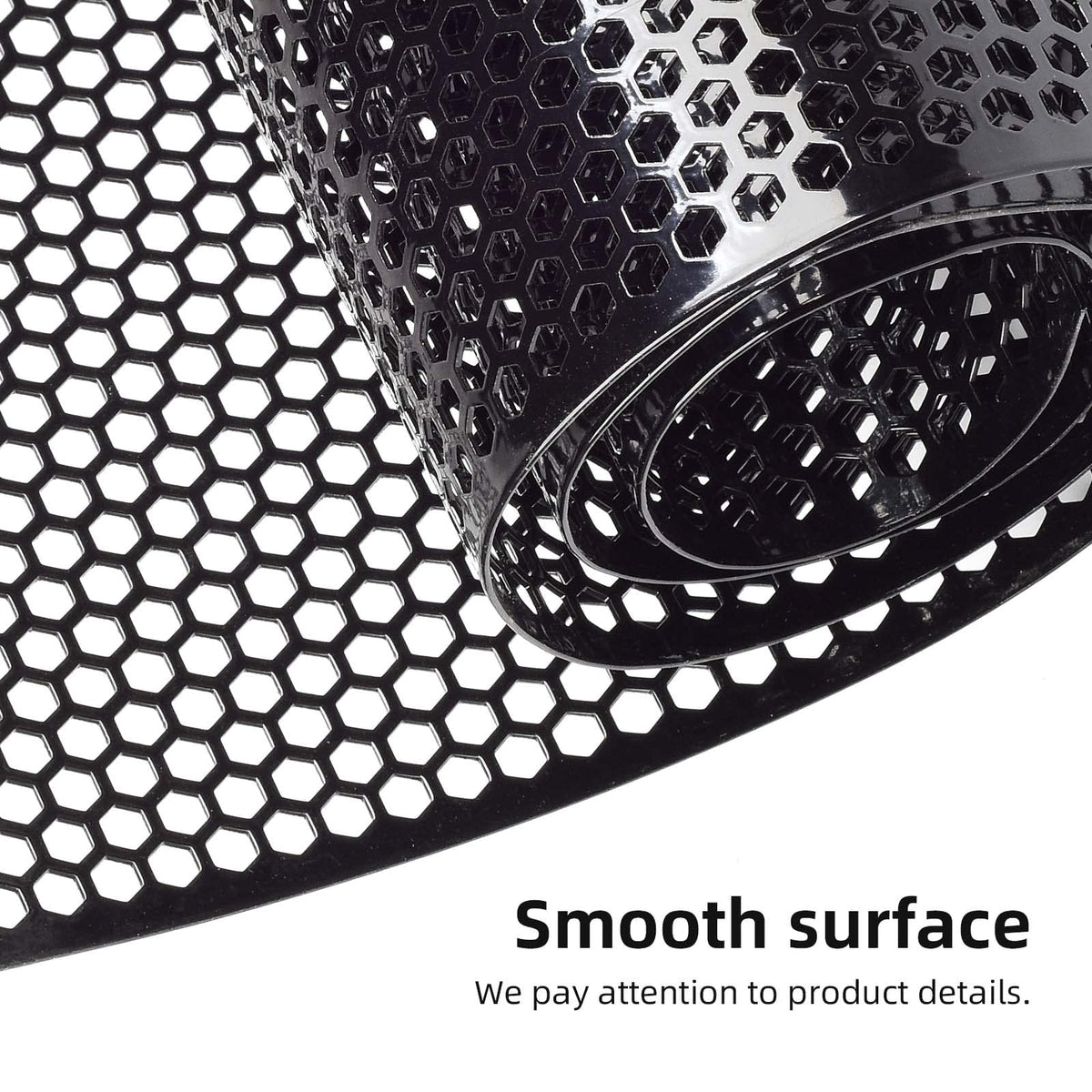 AggAuto edge detail and black finish illustrating corrosion resistance benefit