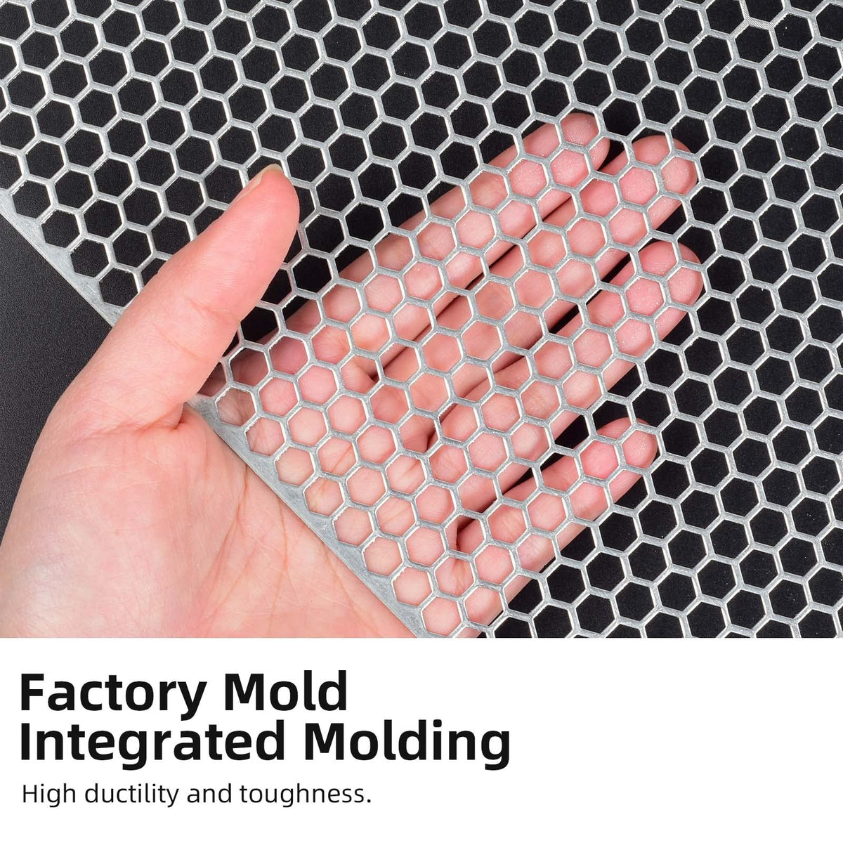 AggAuto edge detail showing 1mm thickness and easy-cut aluminum advantage