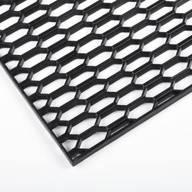 AggAuto front view of full 47x16 grill mesh showing coverage and OEM look