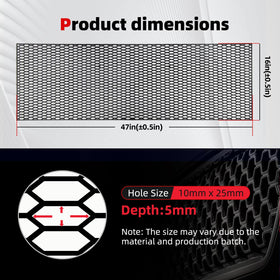 AggAuto honeycomb close-up texture highlighting durable ABS and airflow