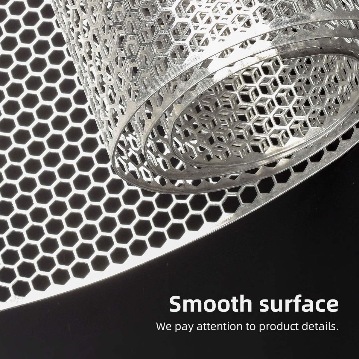 AggAuto mesh beside ruler illustrating 40x13 size for accurate fitting