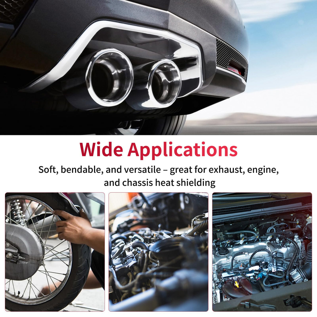 AggSound underbody application on car illustrating targeted heat protection