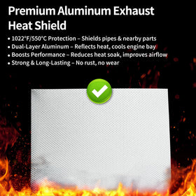 AggSound installed on muffler demonstrating heat deflection benefit