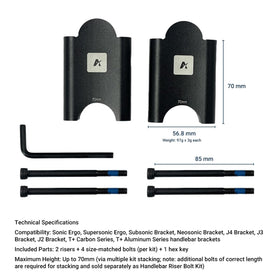 AGILLE aerobar riser installed on a time trial bike demonstrating improved wrist angle