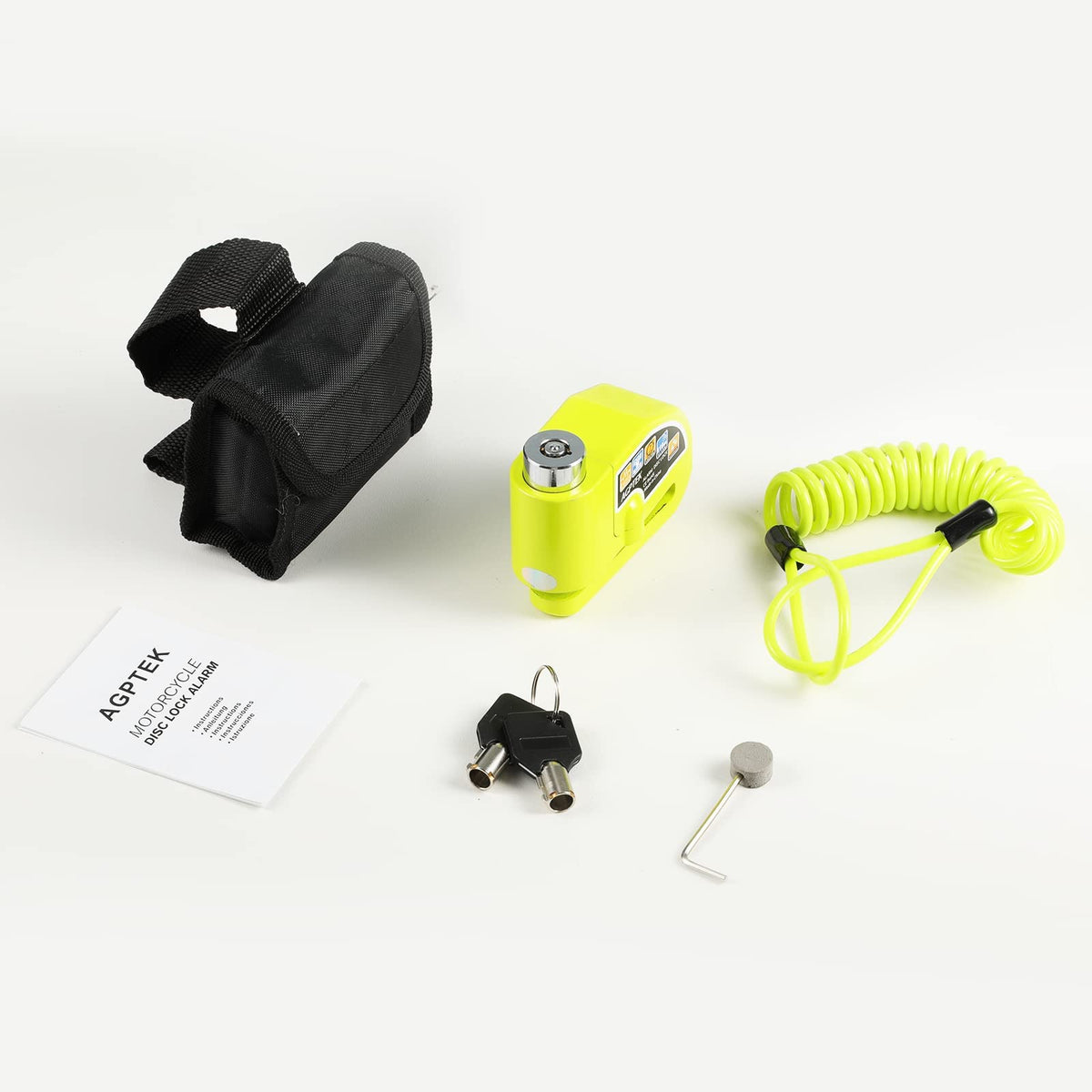 AGPTEK product contents laid out with manual for easy setup