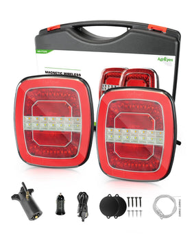 Agrieyes front view of red white kit showing clear signals and quick setup benefit
