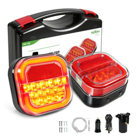 Agrieyes front view red lamp showing light functions and quick visibility