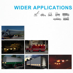Agrieyes in use on a roadside at night showing bright warning illumination