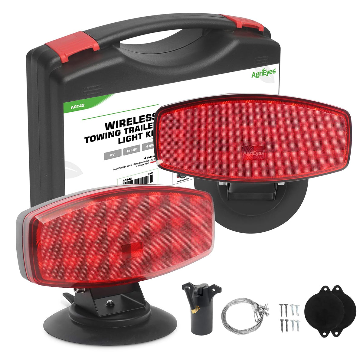 Agrieyes T42 front view showing lights and visibility benefit