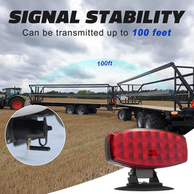 Agrieyes lights mounted on trailer demonstrating quick installation benefit