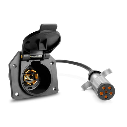 Agrieyes TM8030 front view showing plug and socket for seamless towing