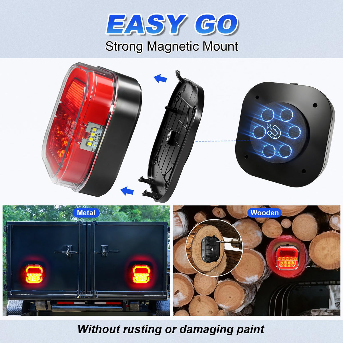 Agrieyes transmitter with 7-pin to 4-pin connector for easy truck hookup