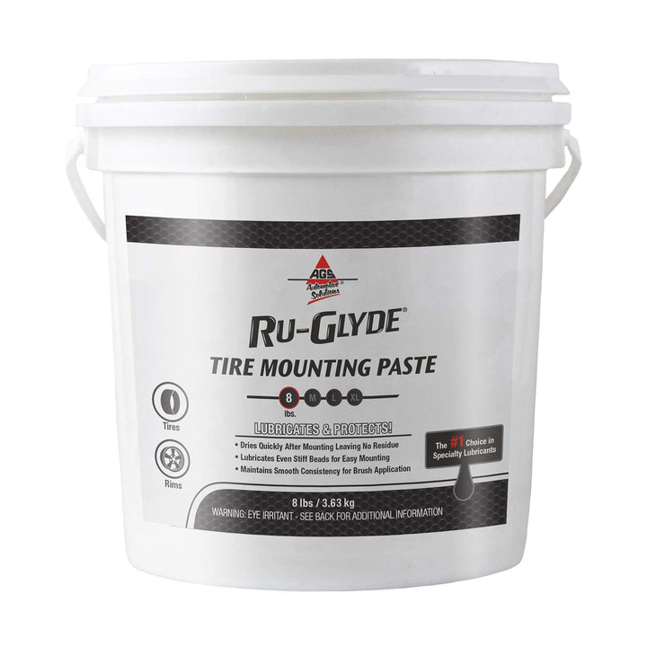 AGS Ru-Glyde front pail showing label and weight for easy identification