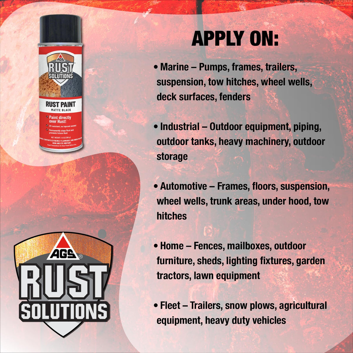 AGS RUST SOLUTIONS applied to a garden gate demonstrating outdoor UV protection