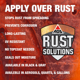 AGS RUST SOLUTIONS close-up of epoxy-fortified texture showing durable barrier