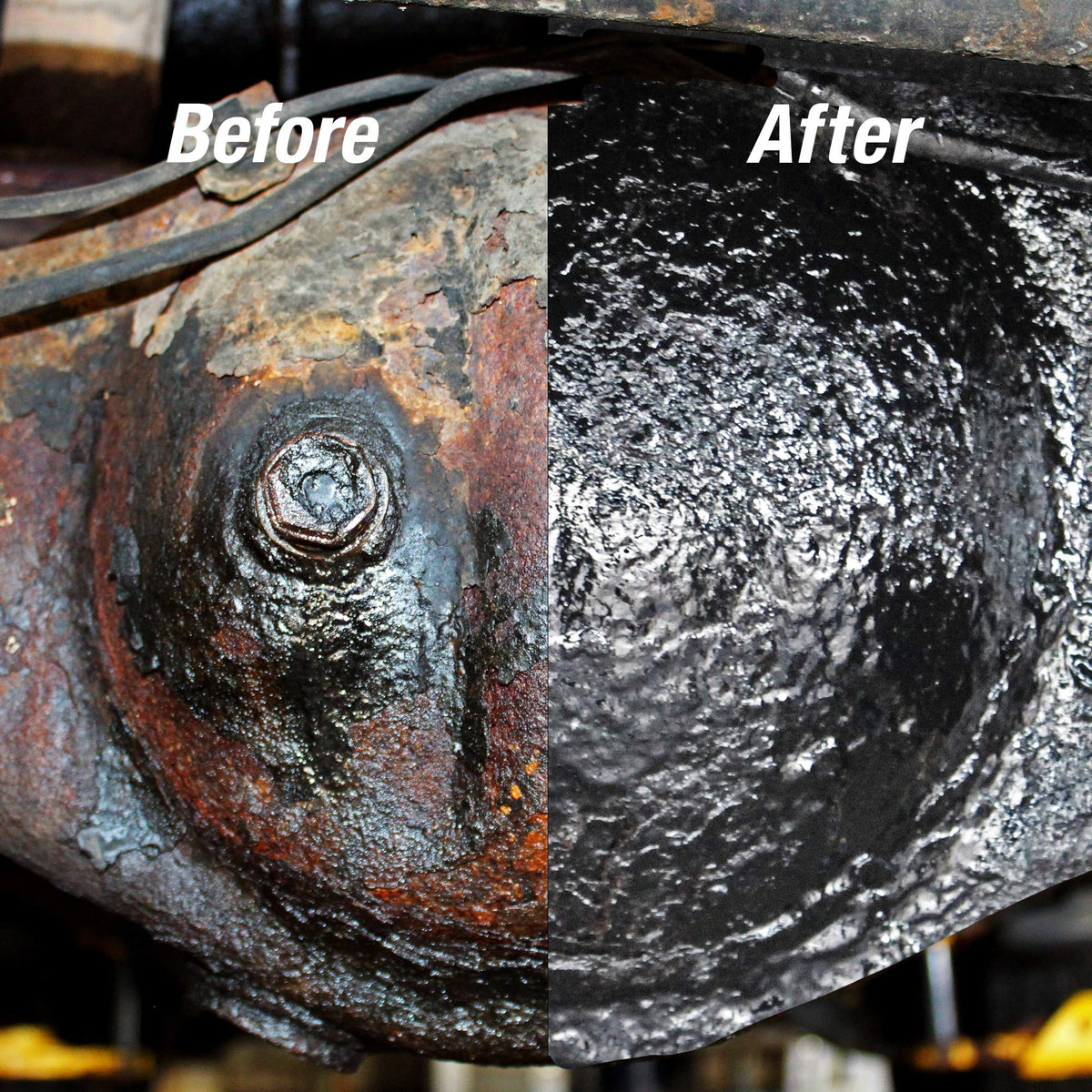 AGS RUST SOLUTIONS protecting a trailer frame providing long-lasting rust defense
