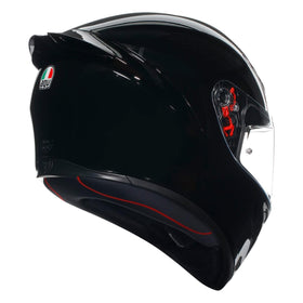 AGV K1 S double-D chinstrap close-up showing secure closure benefit