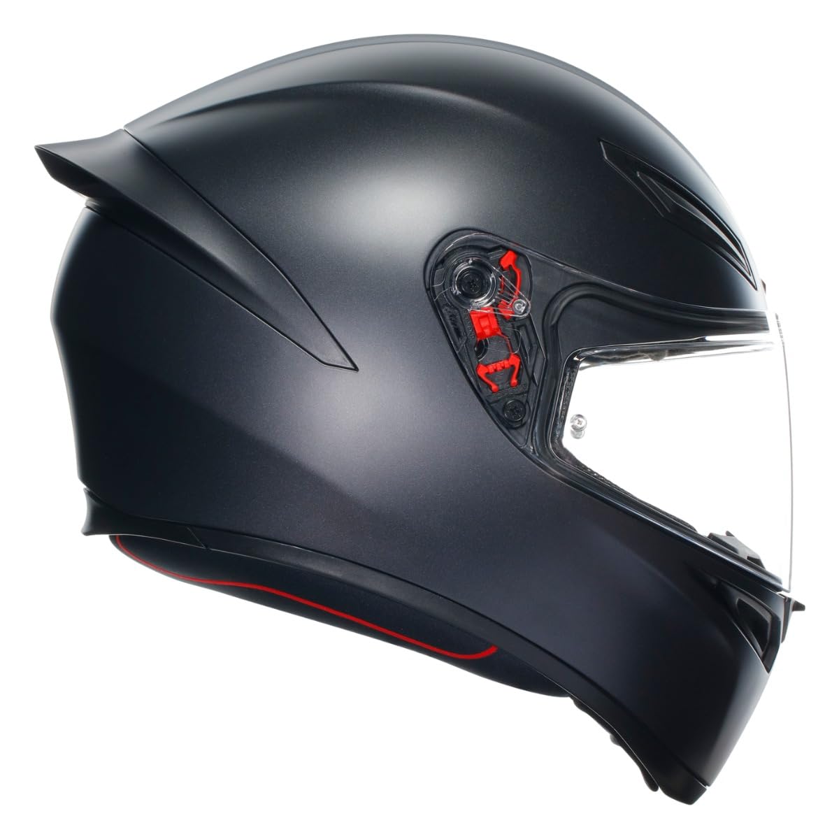 AGV K1 S Street visor close-up highlighting GT4 geometry and Pinlock readiness for fog-free vision